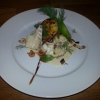 Våran storsäljare på Briggen. Ångad torskrygg med Konjaksfrästa champinjoner, purjolök & räkor serveras med vitvinsveloute & smörslungad persiljepotatis.