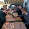 Äntligen har våren börjat komma, och våra goda kunder passade på att äta utomhus!