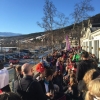 Verandans härliga terrass lördag kl 16.02, snart helt fullt på dagens MEGA After Ski, Åre levererar!