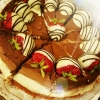 En härlig Triple chocolate cheesecake för choklad älskaren! 