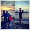 Bild från Gröniningen av @lottie_bengtsson - Kvällspromenad vid vattnet med de bästa
#kvällspromenad#solnedgång#helsingborg#norrahamnen#gröningen#sommar
