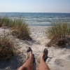 Bild från Stranden I Höllviken av @parga63 - Härligt dopp, varmt och skönt! 
#strand #bada #20august #Sweden #Höllviken