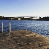 Bild från Lilla Essingens badbryggor av @kej_p - Ett kvällsdopp i solen var precis vad själen behövde. Att låta sig omslutas av det kalla mjuka vattnet, det lugnar även den stökigaste av själar. #truestory