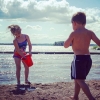 Bild från Gäddeholms Badet av @maax84 - Skönt att solen tittade fram en stund så tjejerna fick en stund på stranden med sina kusiner. 