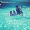 Bild från MEDLEY Norskogsbadet av @misszizza - @reinasandra badar med 3 av 5 barnbarn. #stockholm #sol #bad #sommar #semester #grandmother #instakids #instachildren