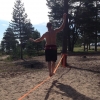 Bild från Seskarö Havsbad av @andreas_traningspappa - 50min Slackline i solen och med havet som utsikt är perfekt morgon core träning ☀️