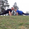 Bild från Seskarö Havsbad av @andreas_traningspappa - Det är speciell träningsglädje att träna tillsammans med sitt barn. Jag och ungen tog en 2,5km löptur + 10x100m intervaller på sandstranden. 
Sen blev det klassiska styrkeövningar tillsammans 