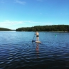 Bild från Rådasjön av @design_your_own_life - Kvällsdopp med S.U.P