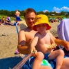 Bild från Stranden I Kuggaviken av @svenberg - Fick en selfiestick i sommarpresent av jobbet. Vad passar då bättre än strandhäng och låta Daniel leka lite? :)