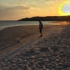 Bild från Marinan Ystad av @davidredjoy - Sundown. 