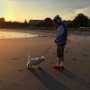 Bild från Marinan Ystad av @davidredjoy - Sundown. 