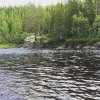 Bild från Älvdalens Camping av @bjornrahm - Fint väder i dag men några skurar. Fisket så där, fortfarande högt vatten i Dalälven...