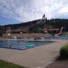 Bild av @hanna_cykel - Ingen trängsel på lugnetbadet just nu.