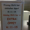Hejsan!! 
Semester? Regnig sommar? Inte kunnat bada ute? Vi har öppet hela helgen även söndag för dig, gratis för barnen :)
Välkommen