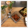 Ceviche med räkor & friterad panko, jalapenofritters & ostgratinerat vitlöksbröd