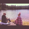 Bild från Bergsjöbadet av @annakarinehrman - Gött häng med @kimengdahlhairart och @svantattoo häromdan vid bergsjön