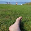 Bild från Aspö Beach av @uppstuds - Jodå, vi hittade badvänligt havsvatten också.  Uppfriskande!
#sandmellantårna