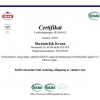 Idag har vi fått certifikat på att vi kommit upp till den andra nivån för KRAV-certifieringen av kaféet. :) Två KRAV-märken innebär att minst 50% av de råvaror vi använder måste vara ekologiska. Vår ekologiska andel förra året låg på 68% och vi siktar på 