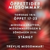 Efter ett fantastiskt första halvår passar vi på att ta lite midsommarledigt över helgen. Öppet på torsdag och som vanligt från och med måndag igen.

Glad midsommar allesammans! <3