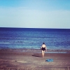 Bild från Hemmeslövsstrand av @majatur - En morgonbadare till 