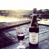 Bild från Hällsvik - Havet av @annikatullock - #solnedgång#glas#vin#bad#brygga#hav#sommar#kväll#skärgård #sweden
