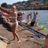 Bild från Hällsviksbadet av @iaochlivet - Hänger med på strandgympan lite vid sidan av 