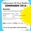 Vara Badhus öppettider sommaren 2016