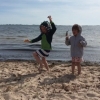 Bild från Trouville Stranden av @simonkallgard - Den traditionella födelsedagsdensen #kulpåvägen #summer #bad #beach #sommar #surf #kids #sandhamn #stockholm
