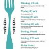 Hejsan hoppsan alla glada! Efter en något turbulent helg önskar vi er välkomna till premiären av vår dagens lunch som vi börjar med imorgon. 11:30-14:30 är tiden som vanligt, men givetvis är du välkommen på en fika redan klockan 10:00. <3