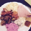 Kom in och fira 1:a advent hos oss. Idag kör vi igång med vår jultallrik innehållandes: köttbullar, prinskorv, Janssons frestelse, 2 sillsorter, gravad lax, 2 sorters senap, julskinka och rödbetssallad. Priset är 89:- och då får man en god julfika på köpe