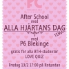 Till helgen blir Rotundan extra kärleksfull när P6 Blekinge håller i after schoolen. De kommer att dela ut gratis kondomer och goda råd samt hålla i ett love quiz.

På lördag är det kårkväll vid 21 och Rotundan hoppas att alla studenter vill fira alla hjä