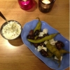 Nyhet: nu finns det goda tillbehör att köpa till maten. Tzatziki 20:- Mezetallrik 30:- Varmt välkomna.