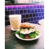 Frukost på Bröd&Salt  Ägg & kaviar på dansk rågfralla. Välkomna 
#brödochsalt #brodochsalt #frukost #surdegsbageri #surdeg #bageri #fika #café #valio #stockholm