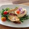 Grillad halloumi på toast!! Finns på musik caféet i Höllviken