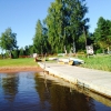 Fin å välstädad strand     