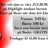 Missa inte att vi har julbord varje fredag fram till jul.
Barn som är här och leker äter gratis!