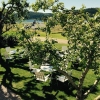 Vilken härlig värme det har varit! 
För er som älskar sol och värme så har vi massor av platser i trädgården med överblick över Svälte viken. Finns även möjlighet att sitta under parasoller och eller i skuggan av äppleträden.  

För er som inte gillar vär