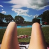 Bild av @ajachurch - Relaxing by the pool!! #Lövestad #summerholiday