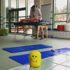 Bild av @gotew - Idag på träningen hade Tom-Stefan med smiley som hjälpte till. Nu hoppas jag att simmarna har pyssel där hemma och gör sig en egen smiley 