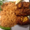 صحن جري مع رز احمر 
ب75 كرون
