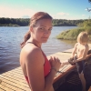 Bild av @hellin76 - Vid ett svagt ögonblick lovade jag visst barnen att bada... Så det blev ett (snabbt avklarat) premiärdopp i Vindelälven idag. Huvvaligen så kallt!!!