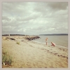 Bild av @pernillablenner - Ganska ensamma på stranden idag.