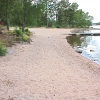  Del av stranden.