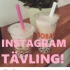 Tävlingsdags! 

Då presenterar vi äntligen vår första tävling som är en instagram-tävling. 

Reglerna är: 

1. Ta en bild med din bubbletea som du tycker förmedlar en bubbletea-känsla på ett bra sätt. Var kreativ! 

2. Lägg ut bilden på instagram och tagg