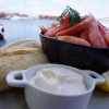 Det där med räkor på västkusten  #sommar #hunnebo #räkboden #aioli #räktallrik