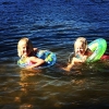 Bild från Skogssjön av @malinring80 - Kanske sommarens sista bad, en känsla jag har bara! Med @mrslisa81 och @_larsa_n