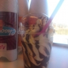 Mjukglass säsongen har vi tjuvstartat med och nu kan man även köpa med sej en take away glass. Så nu kan man njuta utav vår goda mjukglass hemma på altan, en runda på stan eller stranden, precis var man vill.  Pris på denna är 29 kr.