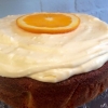 Fredagsfika! 
Apelsinkaka med ljuvlig frosting..