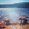 Bild från Dammsjön av @suser - - s a n d -
Lite skapande i sanden är kul mellan alla dyk i plurret! Vi har haft en riktigt skön dag på stranden Selma, Lucas & jag.☀️