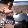 Bild från Dammsjön av @thavelin_87 - Chillar på stranden med älsklingen 